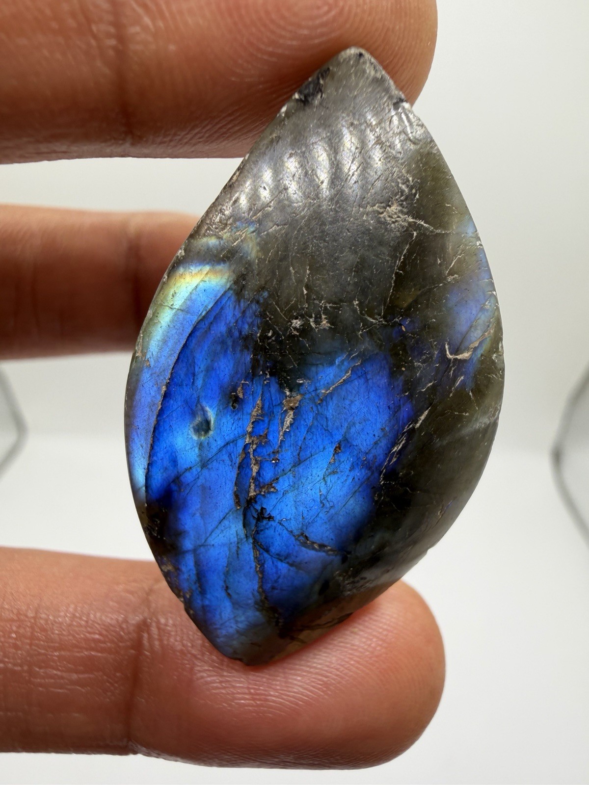 69.5cts Blue Flash Labradorite Cabochon for Jewelry Making US Seller