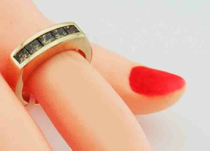 GENUINE 0.50 Cts CHOCOLATE DIAMONDS RING 14K ROSE GOLD ** FREE Certificate **
