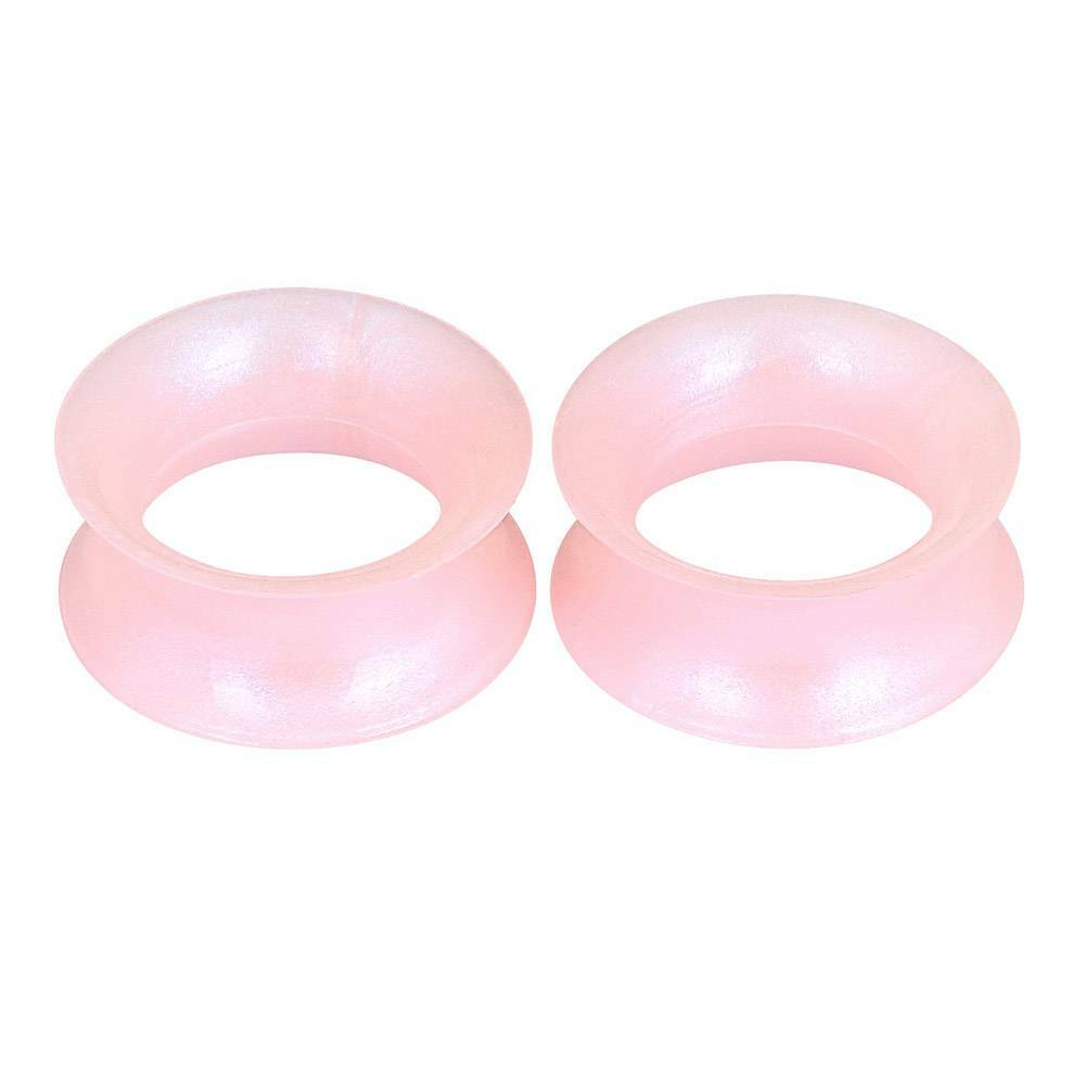 Pair Colorful Soft Silicone Ear Gauges Plugs Ear Flesh Tunnels Expander 2g-3/4″