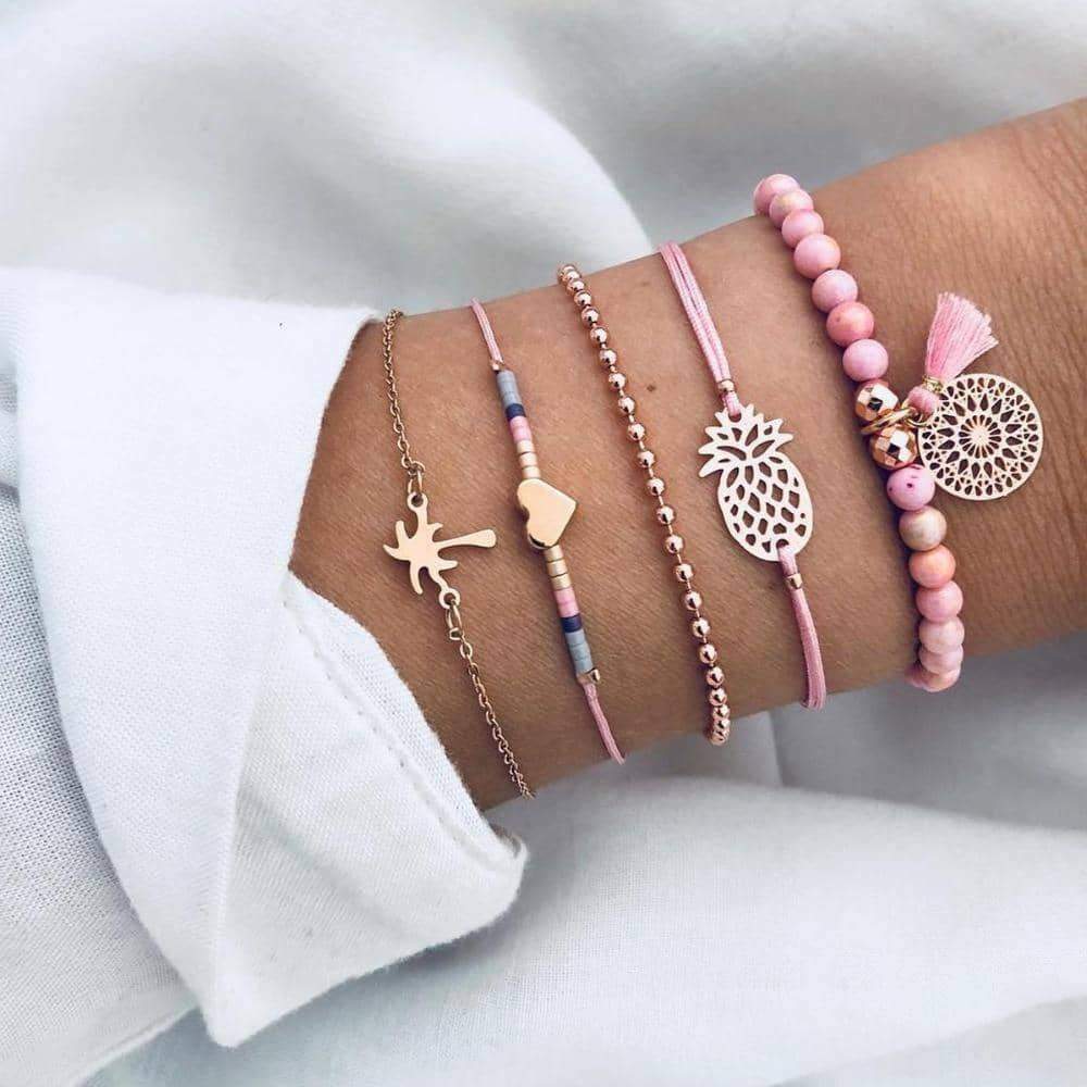 Bohemian Bracelet Sets Multilayer Boho Charm Bracelets 19 Styles
