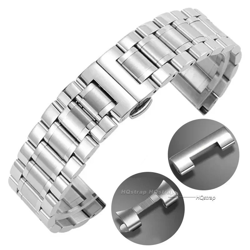 Bracelet Stainless Steel Watch Strap 12 13 14 15 16 17 19 21 23 18 20 22 24mm