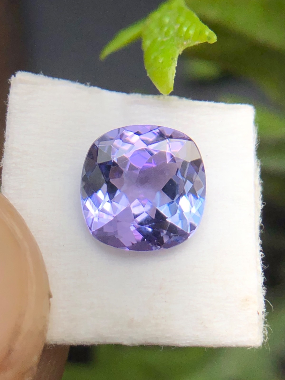 Natural Blue Purple Zoisite Tanzanite Cushion Cut Loose Gemstone For Jewelry