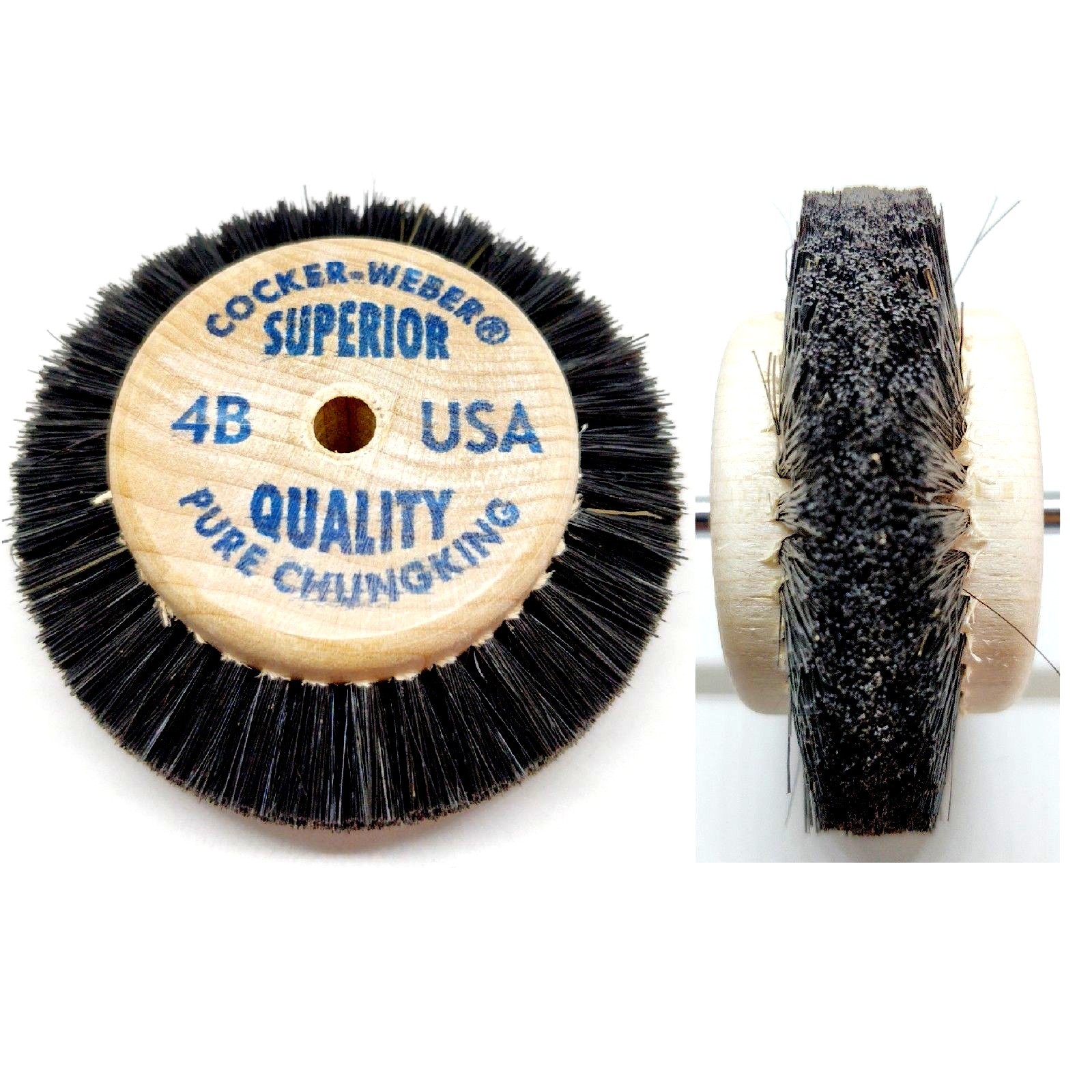 Cocker Weber Bristle Brushes Wooden Hub Assorted Original USA Jewelry Polishing