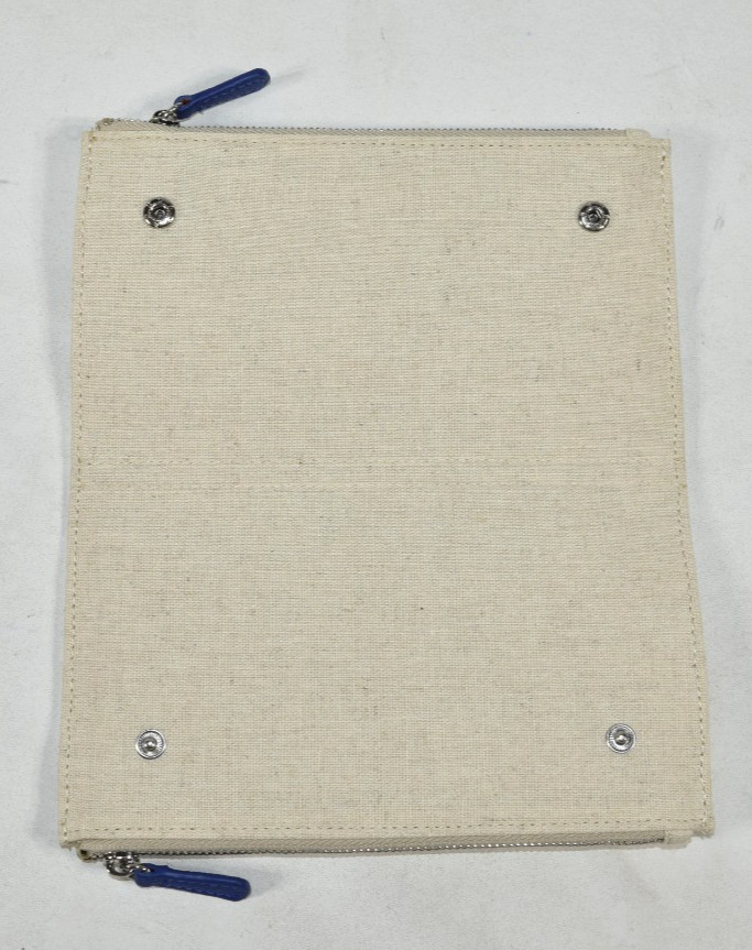 Mark and Graham Medium Travel Jewelry Case True Blue Blank No Mono NWOT