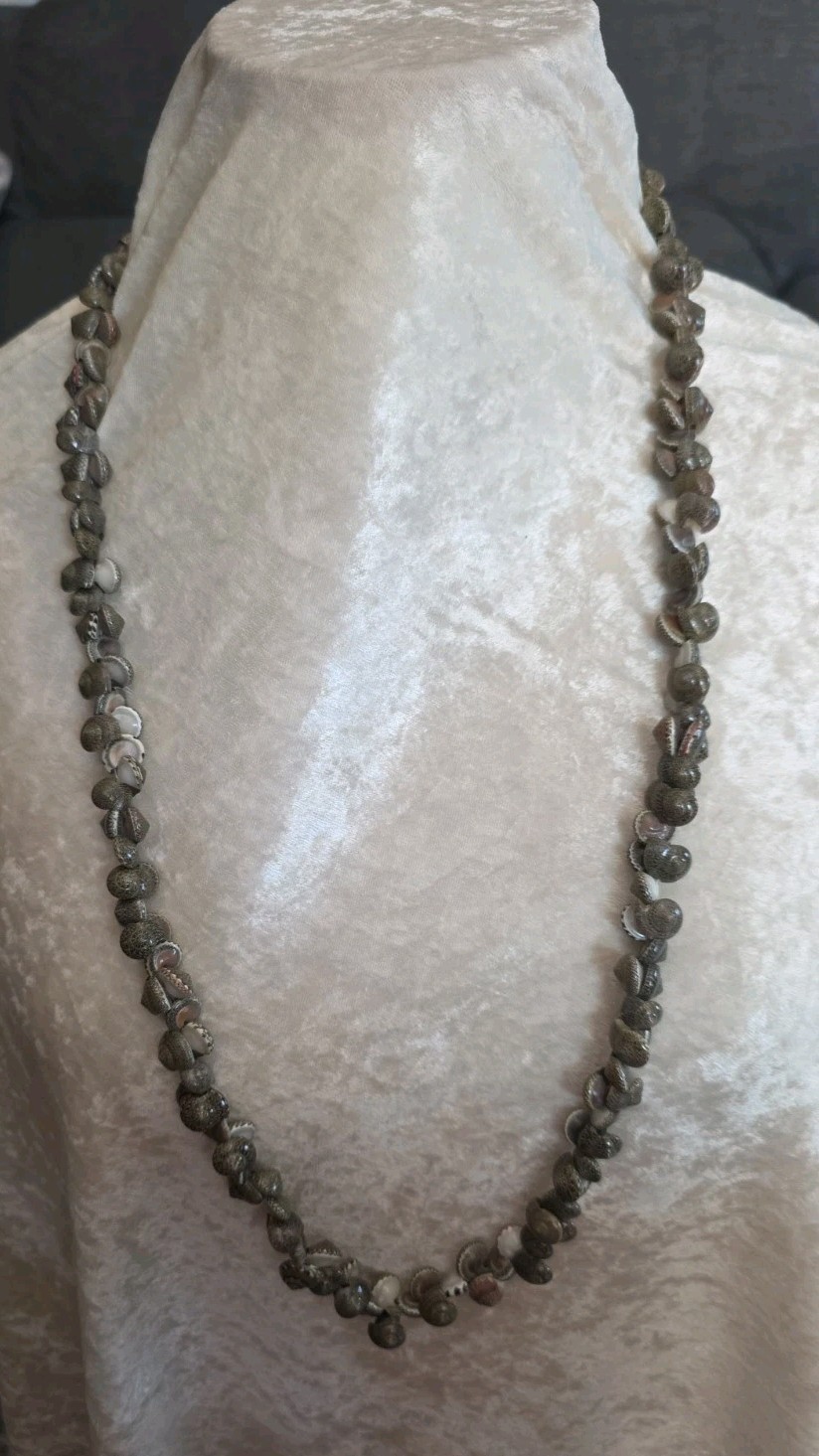 Mini SNAIL Shells GRAY Nautical Ocean Sea Marine Life Snail 36” NWT