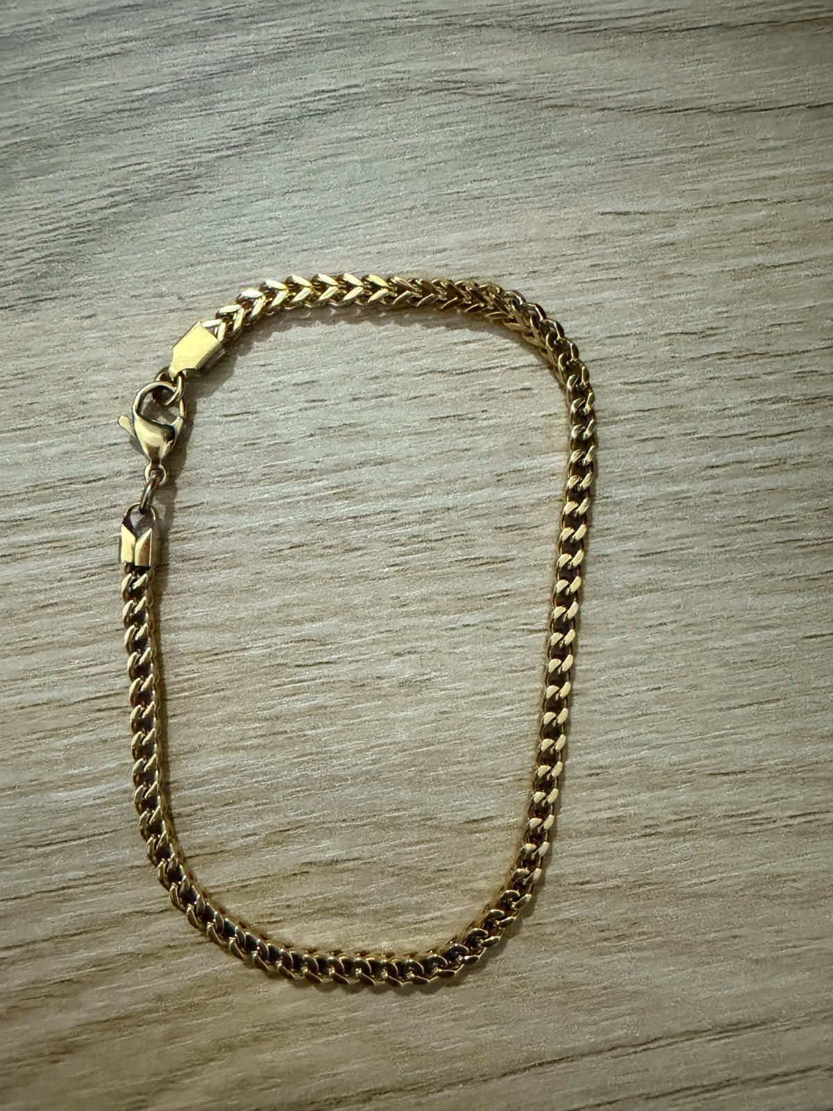 Gold chain and bracelet Stainless steal