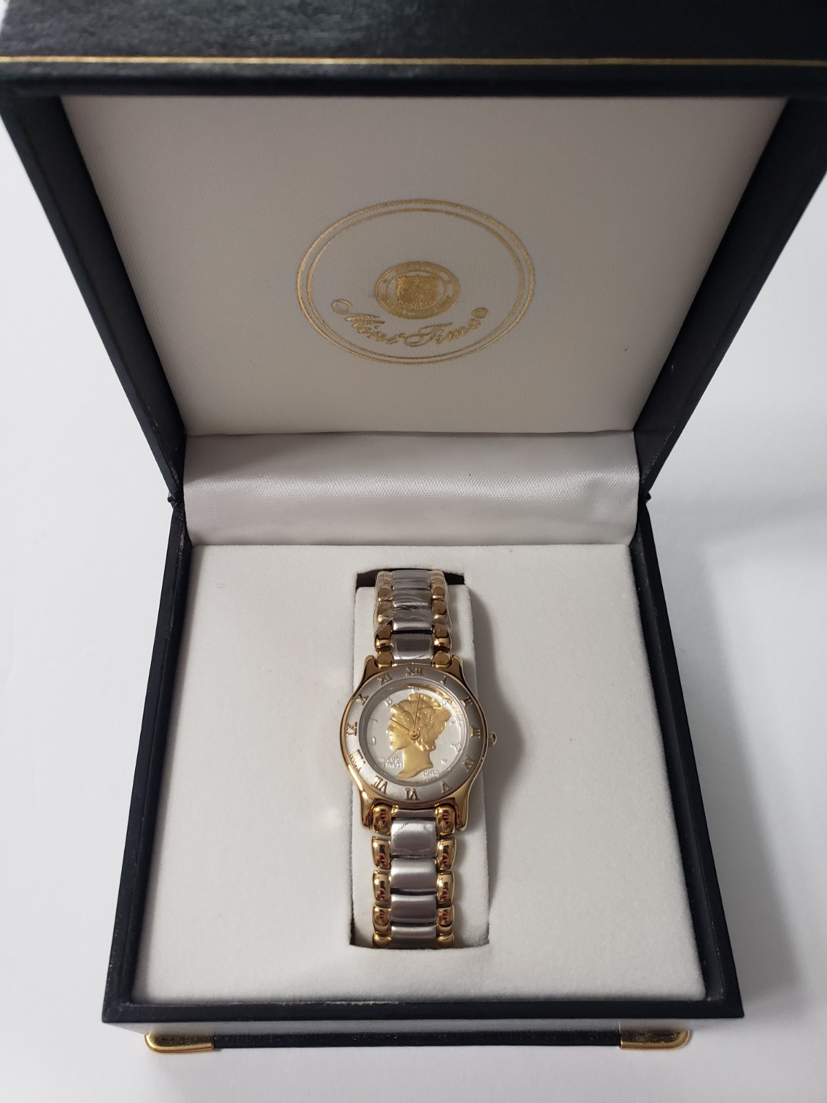 Vintage Mercury Dime Coin Watch | Genuine 1945 Silver Dime | Mint Time Swiss