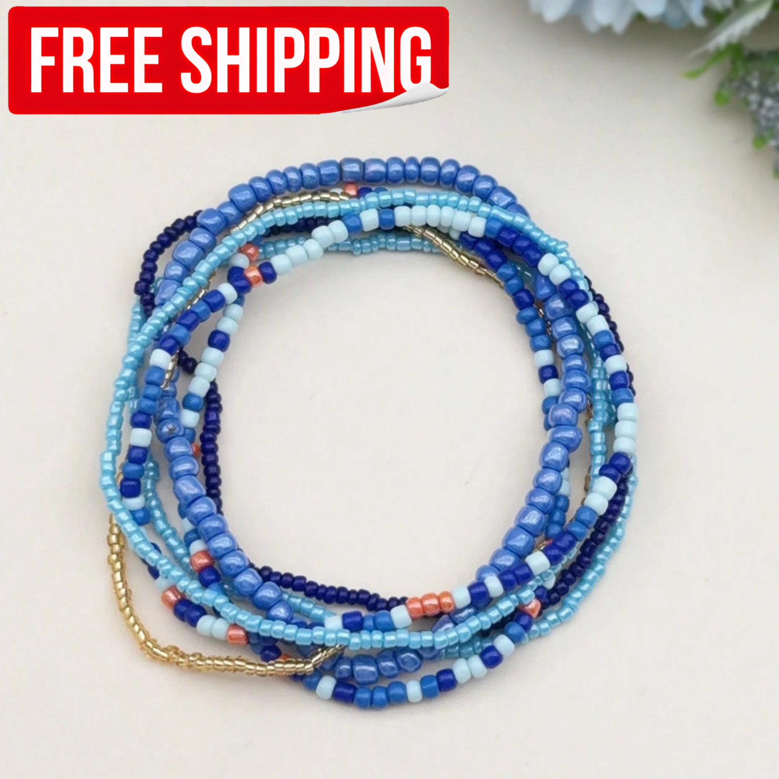 Boho Handmade Beaded Anklet Bracelet Adjustable Beach Summer Anklet for Women US