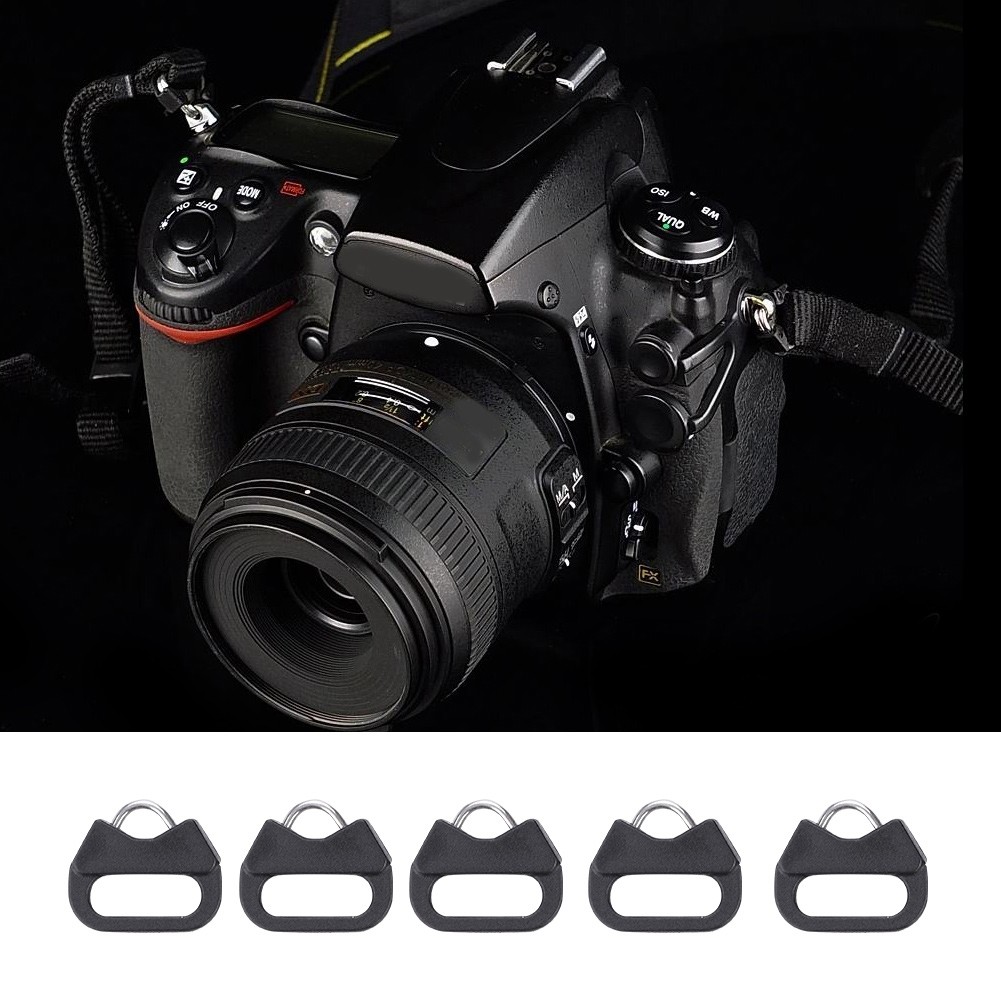 5pcs Replacement Alloy Split Triangle Rings Hook For Camera Shoulder Strap
