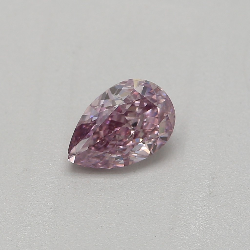 0.25 carat, Fancy Purple Pink, Pear Shape, SI2 Clarity, GIA