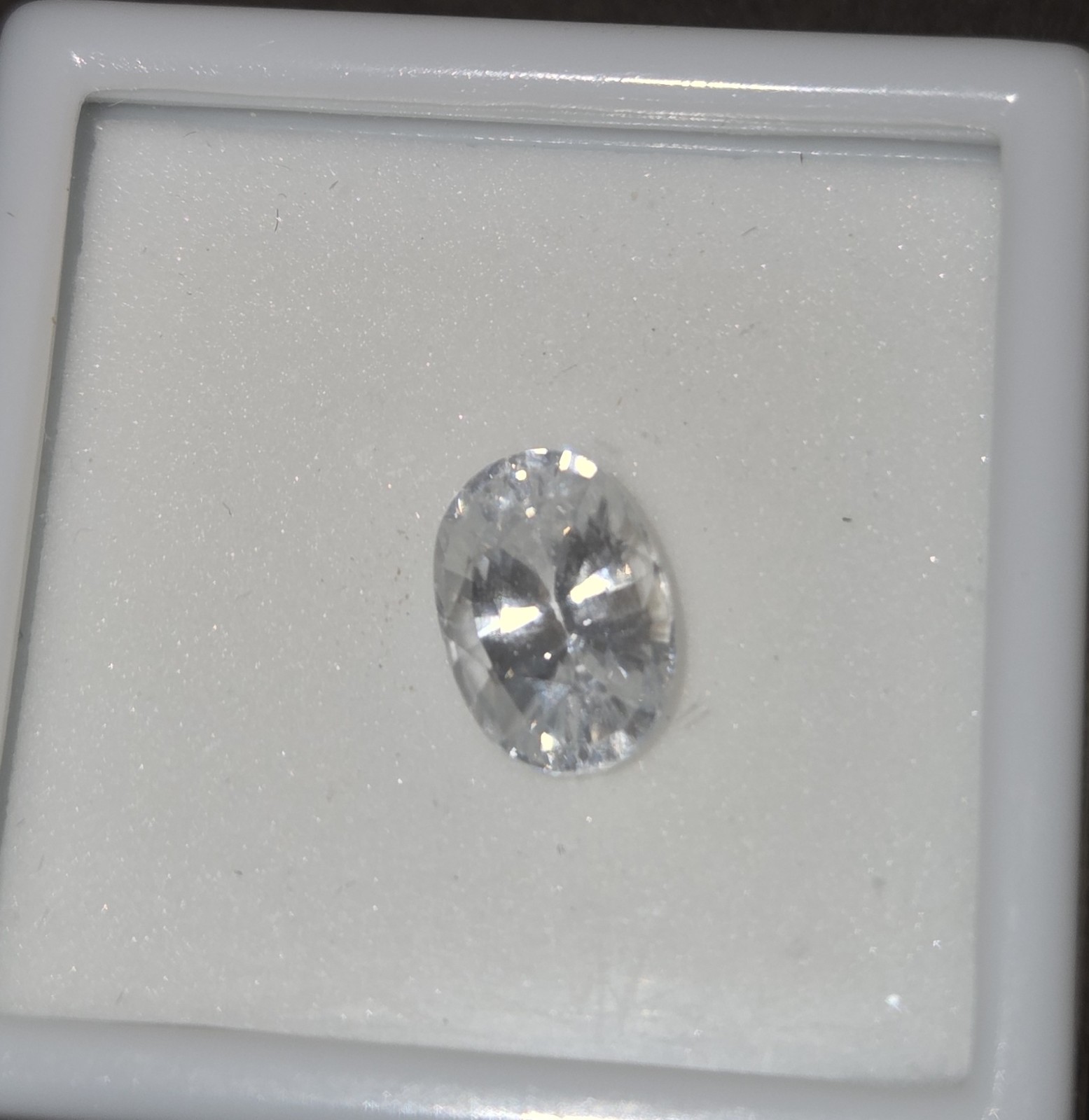 White Zircon Oval Loose Gemstone 4.00ct Free Shipping