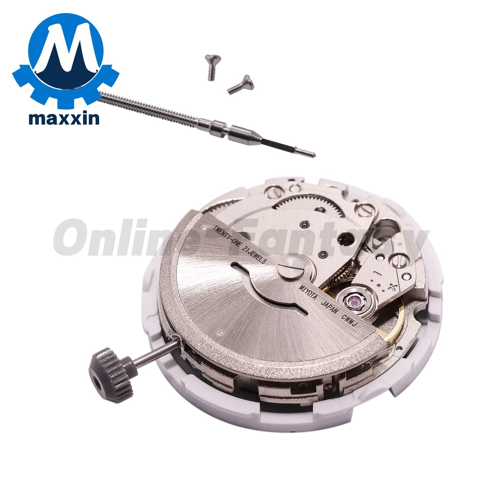 21 Jewels Automatic Movement Date at 3:00 w/ Disc Wheel For Miyota 8215/821A