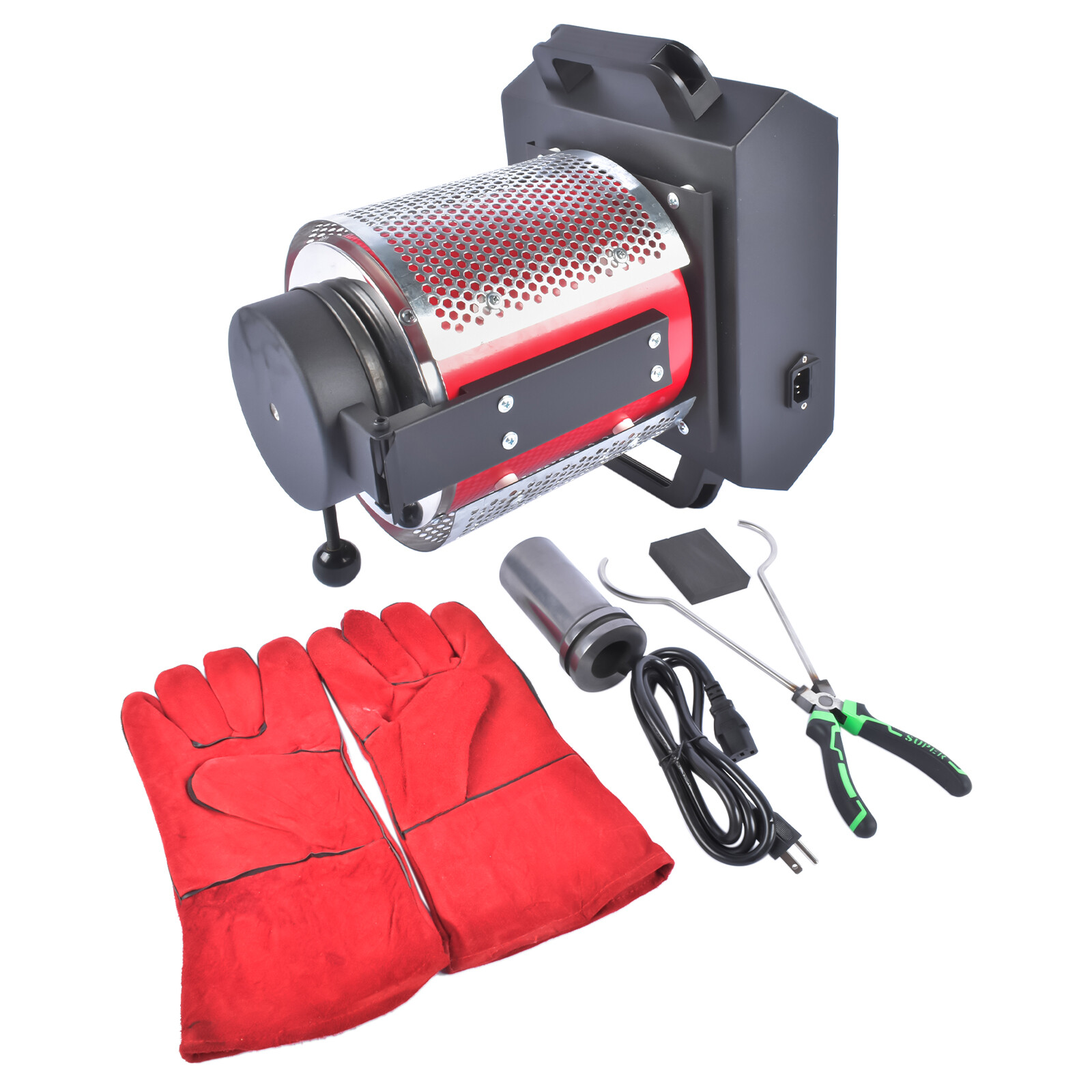 110V 1100°C/2012°F Gold Melting Furnace With Heat Shield for Smelting Aluminum