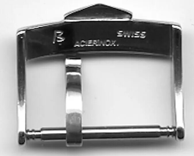 Heuer Buckle (Pre TAG Commemorative) 16mm 18mm 20mm Silver (Steel) or Gold Plate