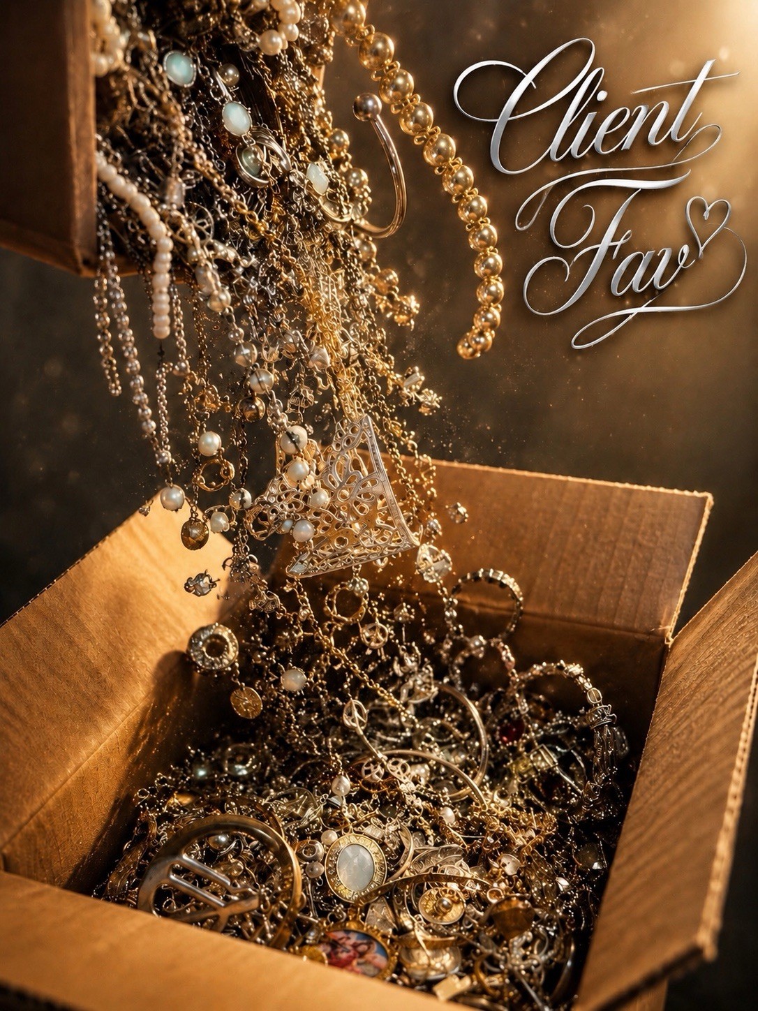 🏆 2 LB Severely Tangled Jewelry Lot Unsorted Unsearched Reseller Treasure Hunt