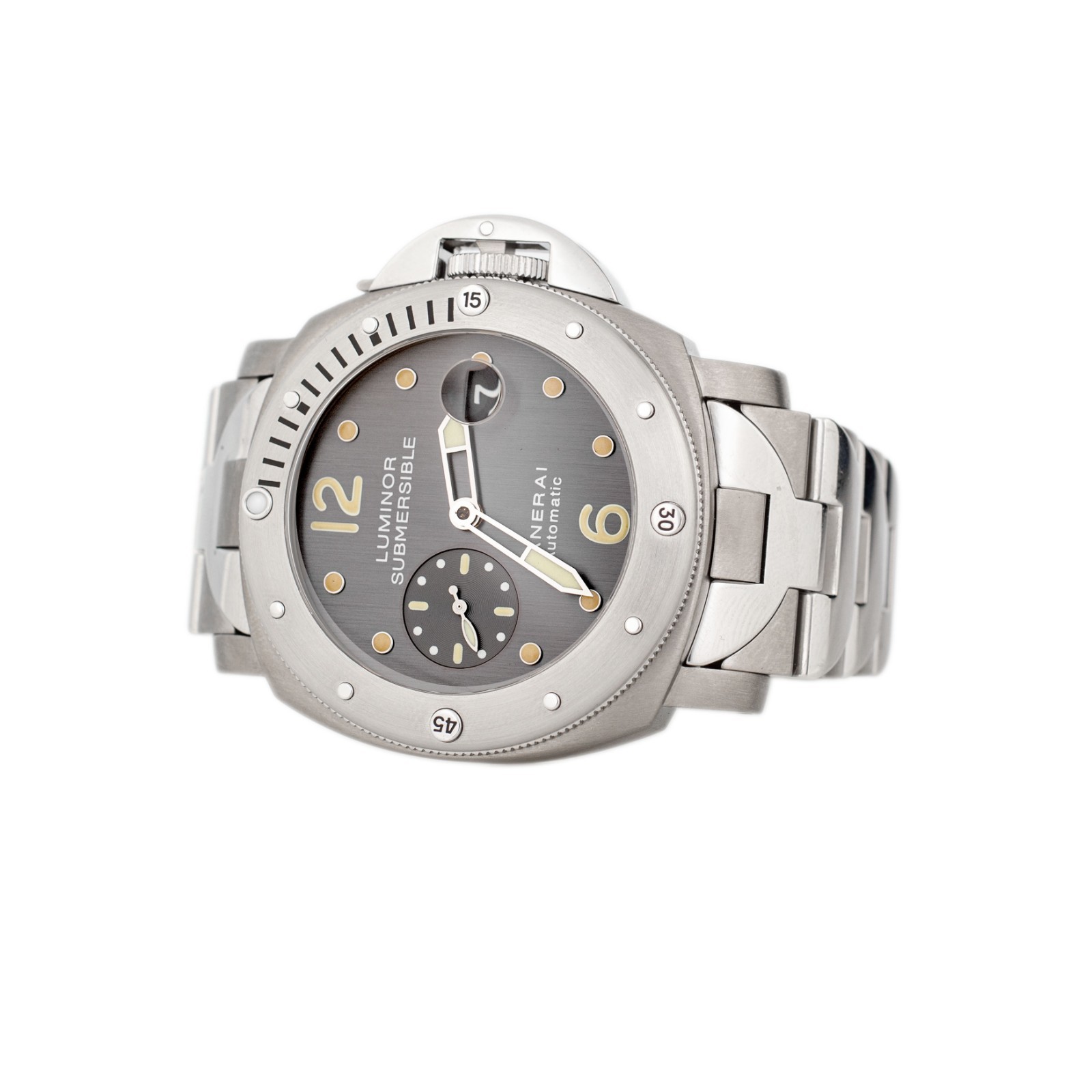 Panerai Luminor Submersible Titanium Stainless Steel Gray Dial 44mm Pam00170