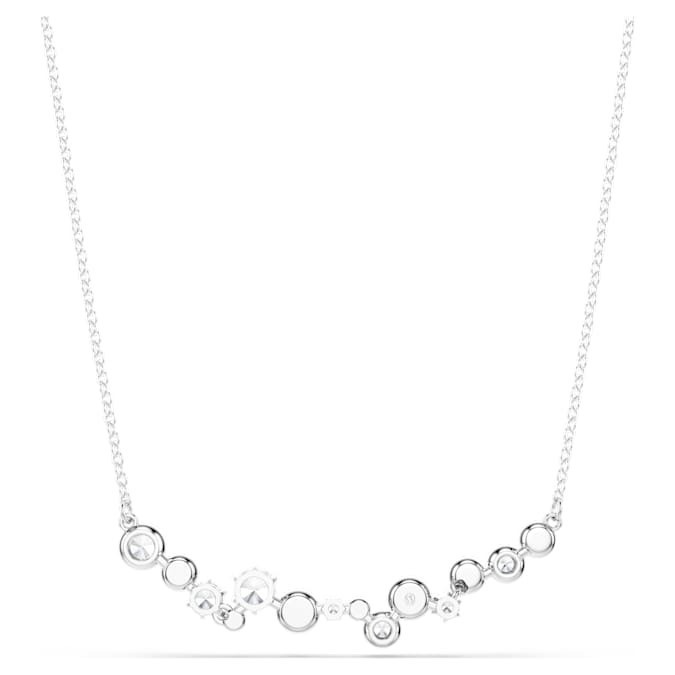 Swarovski Constella Necklaces Mixed cut, white, rhodium plated