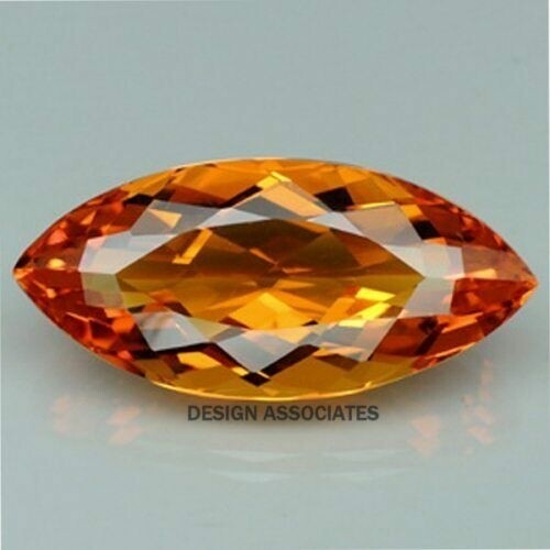 NATURAL MADEIRA CITRINE 10 x 5 MM MARQUISE CUT FROM BRAZIL F-4819