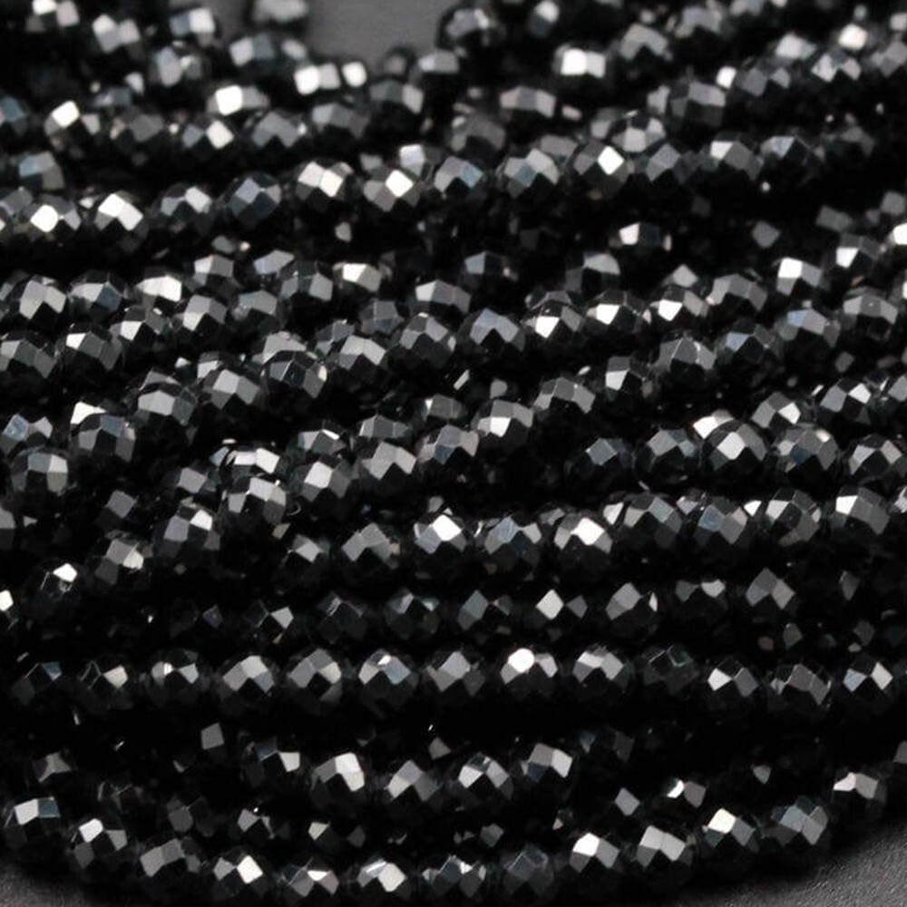 Natural Black Tourmaline Bracelet Protection Crystal Healing Bracelet