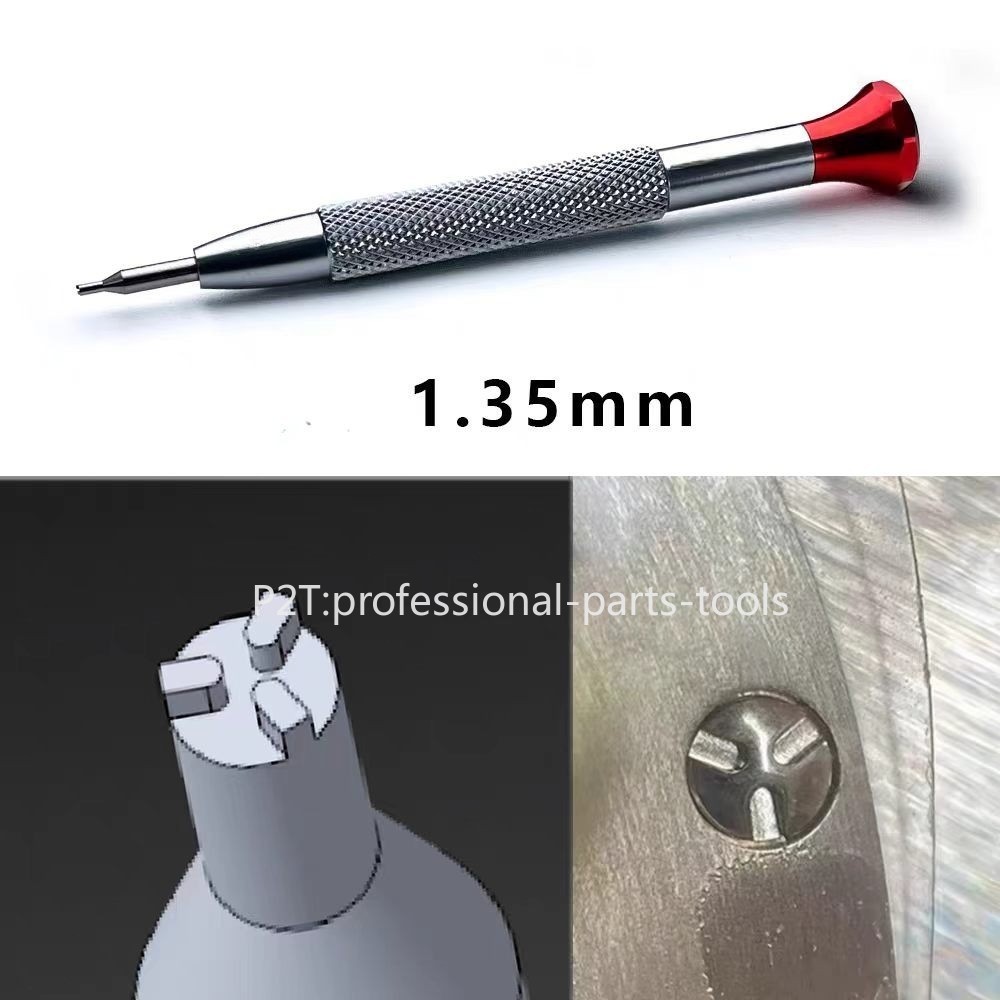 1.35mm Case Back Screwdriver for Vacheron Constantin/Cartier Watch 3 Prong Tool