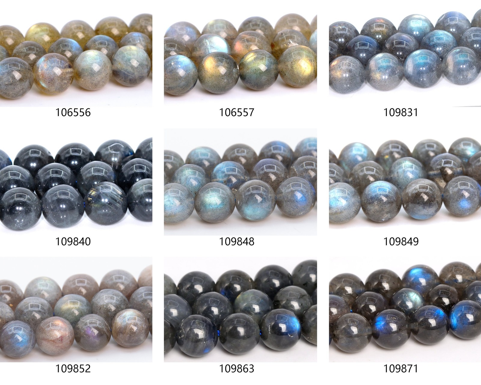 Genuine Natural Madagascar Labradorite Beads Round Gemstone Loose Beads