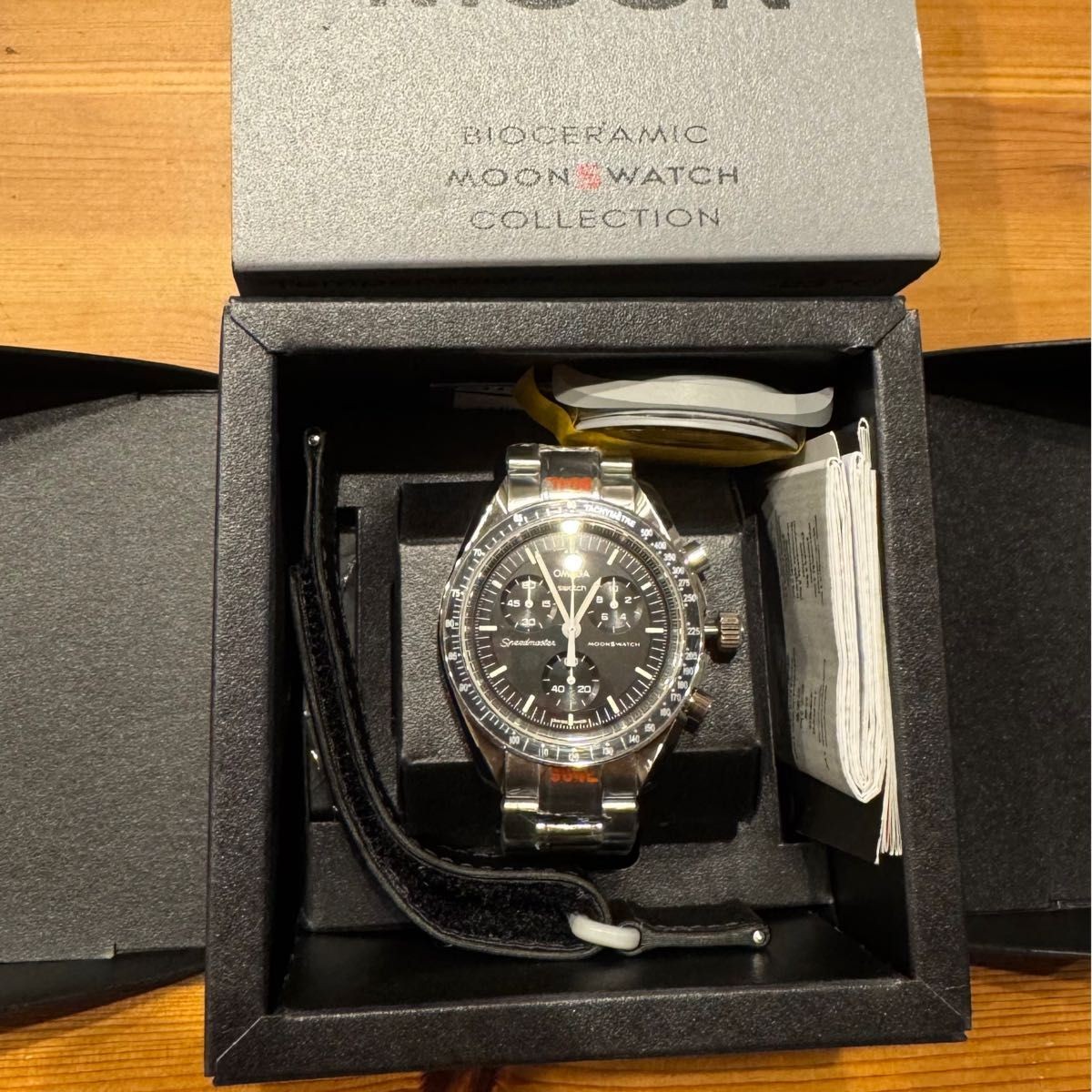 [B1P] OMEGA Swatch MOON Speedmaster MOONSWATCH Watch [r8y]