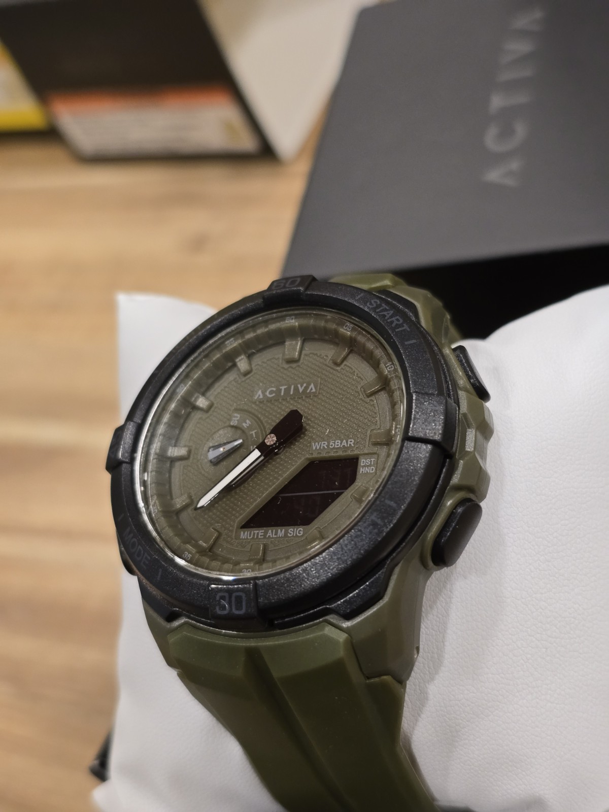 Activa Spry X Invicta Digital Essentials Men 53mm ABS Army Green ACW2583-005 NEW
