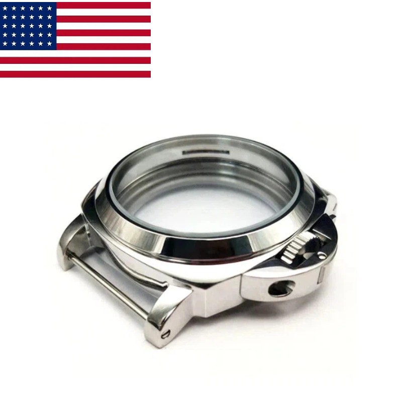 US Stainless Steel Watch Case Guard 44mm For eta6497 6498 Seagull ST36 Movement