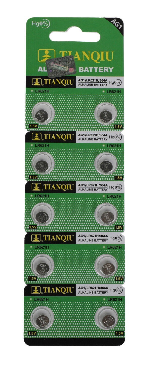 10 pack 2026 AG1 battery LR60 1.5V Alkaline Battery Watch Expiration USA pcs cel
