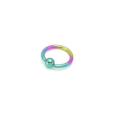 10g Rainbow Nipple Pre adjusted Titanium Captive Female male Prince Albert Sexy