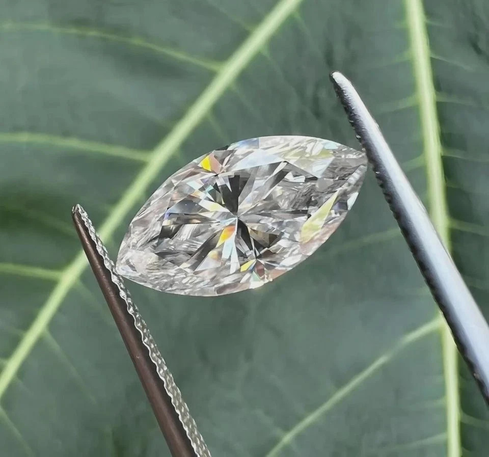 2.00 Cts MARQUISE Cut Certified Lab Grown CVD Diamond D Color VVS1 Clarity