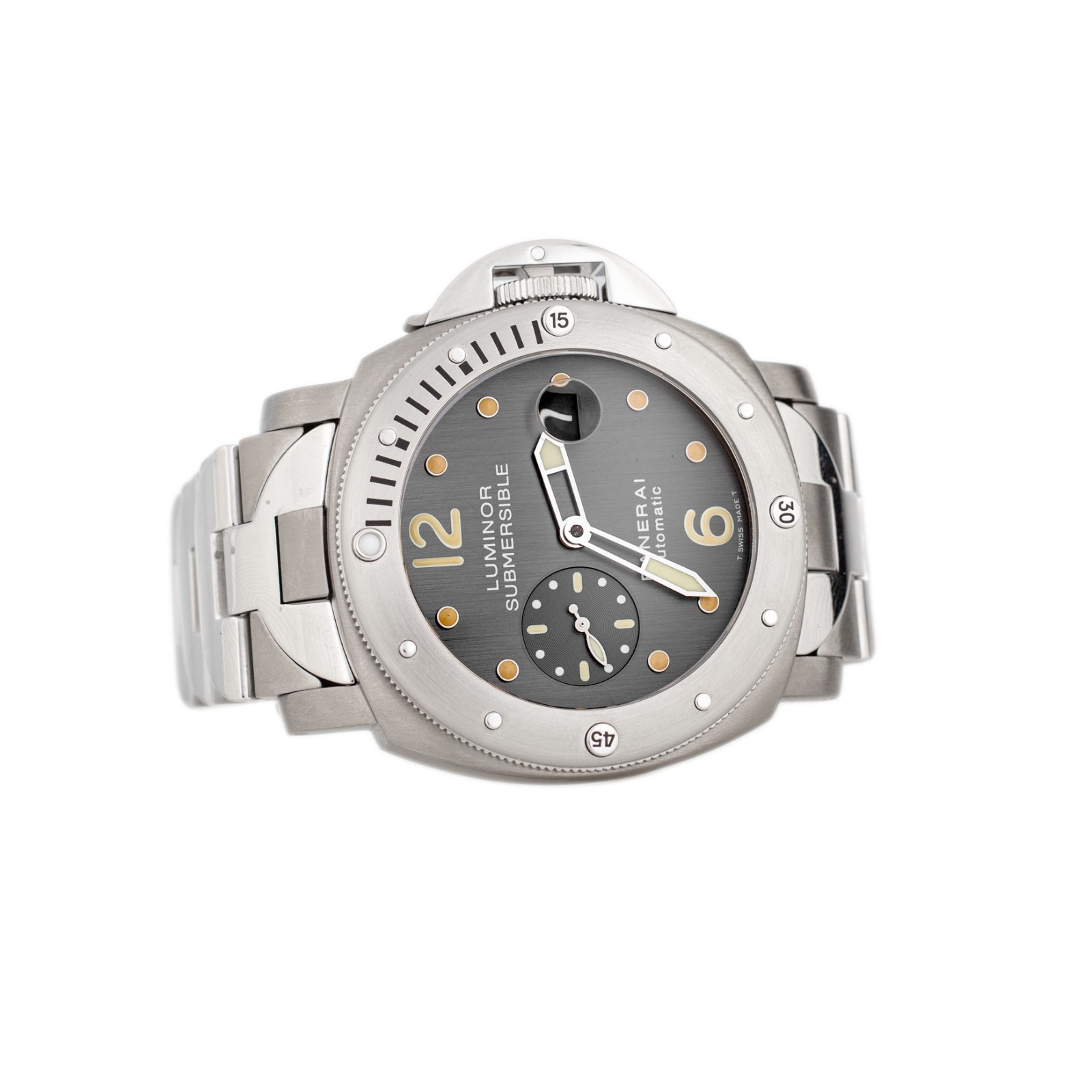 Panerai Luminor Submersible Titanium Stainless Steel Gray Dial 44mm Pam00170