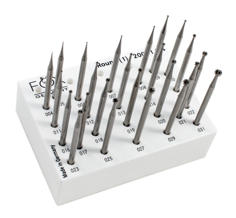 Fox Round Burs Set Jewelry Making Ball Shape Bur Fig1 Ball Burs 24 Pcs – 004-031