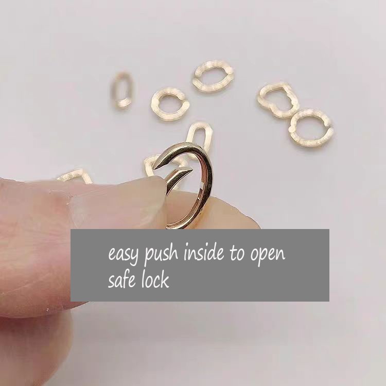 18K Solid Gold Pendant Bails Bracelet Enhancer Clasp Connector Jewelry Findings
