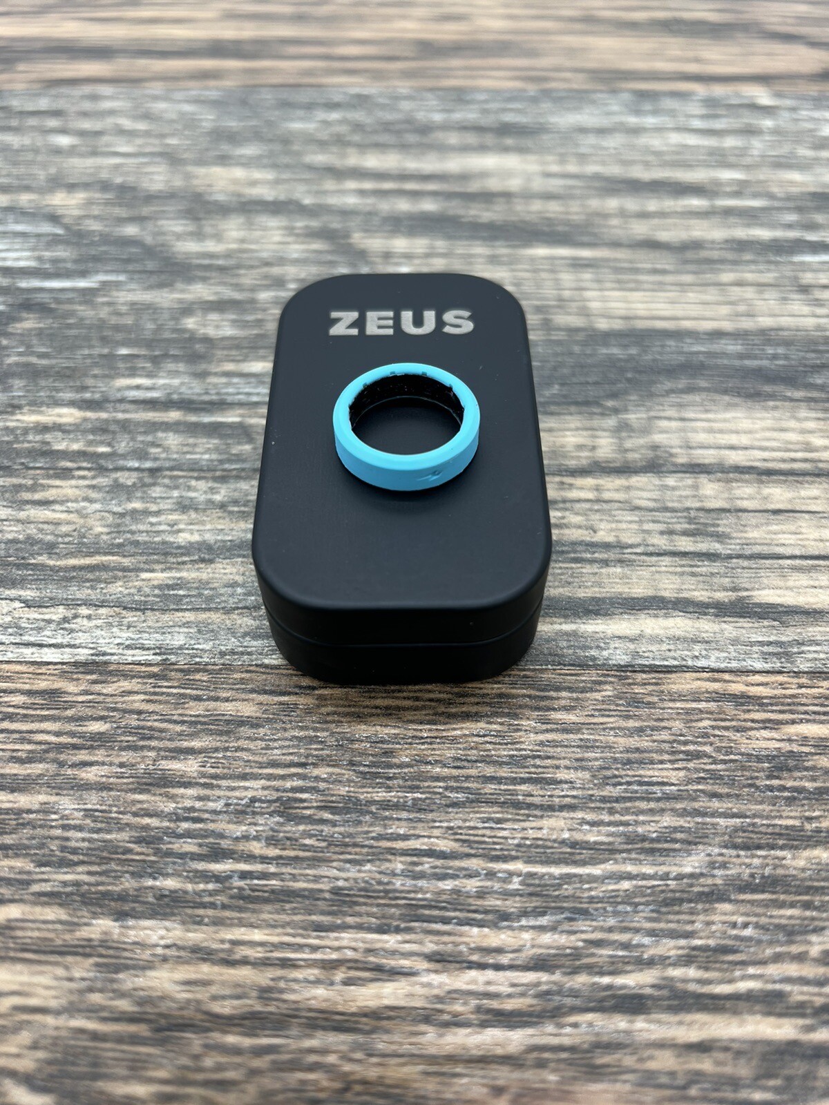 New GROOVE LIFE Silicone Ring ZEUS Edge Aqua Blue Thin – SIZE 4 Womens