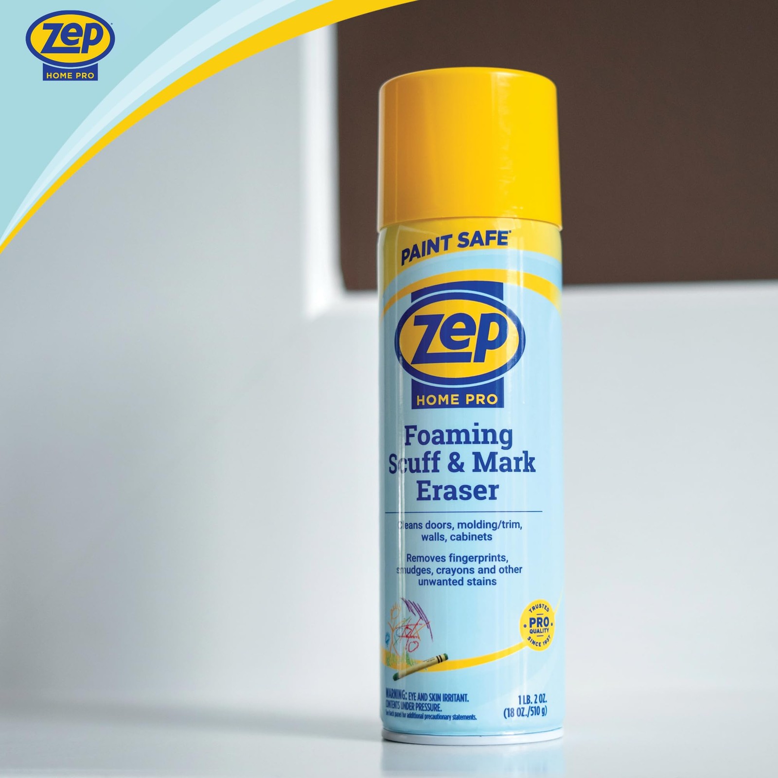 Zep Home Pro Foaming Scuff & Mark Eraser, Paint Safe 18 Fl Oz (Pack of 1)