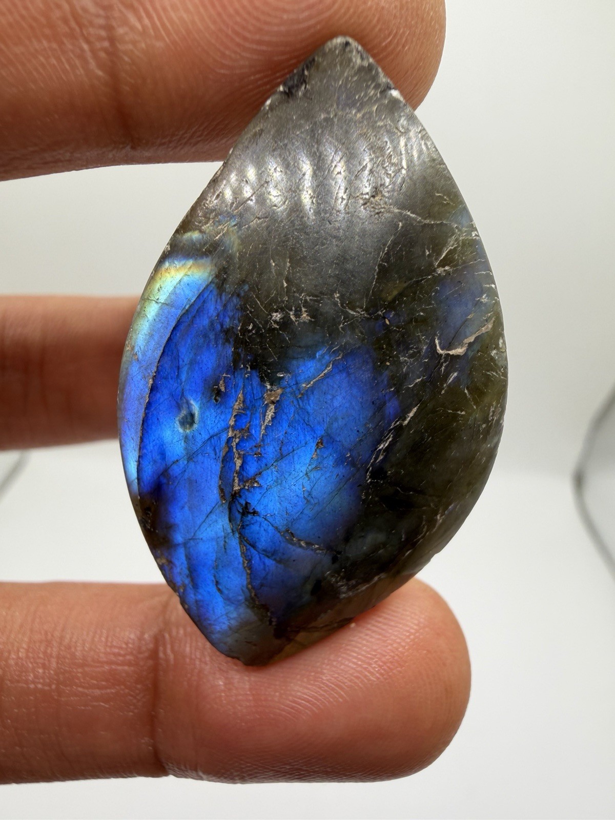 69.5cts Blue Flash Labradorite Cabochon for Jewelry Making US Seller