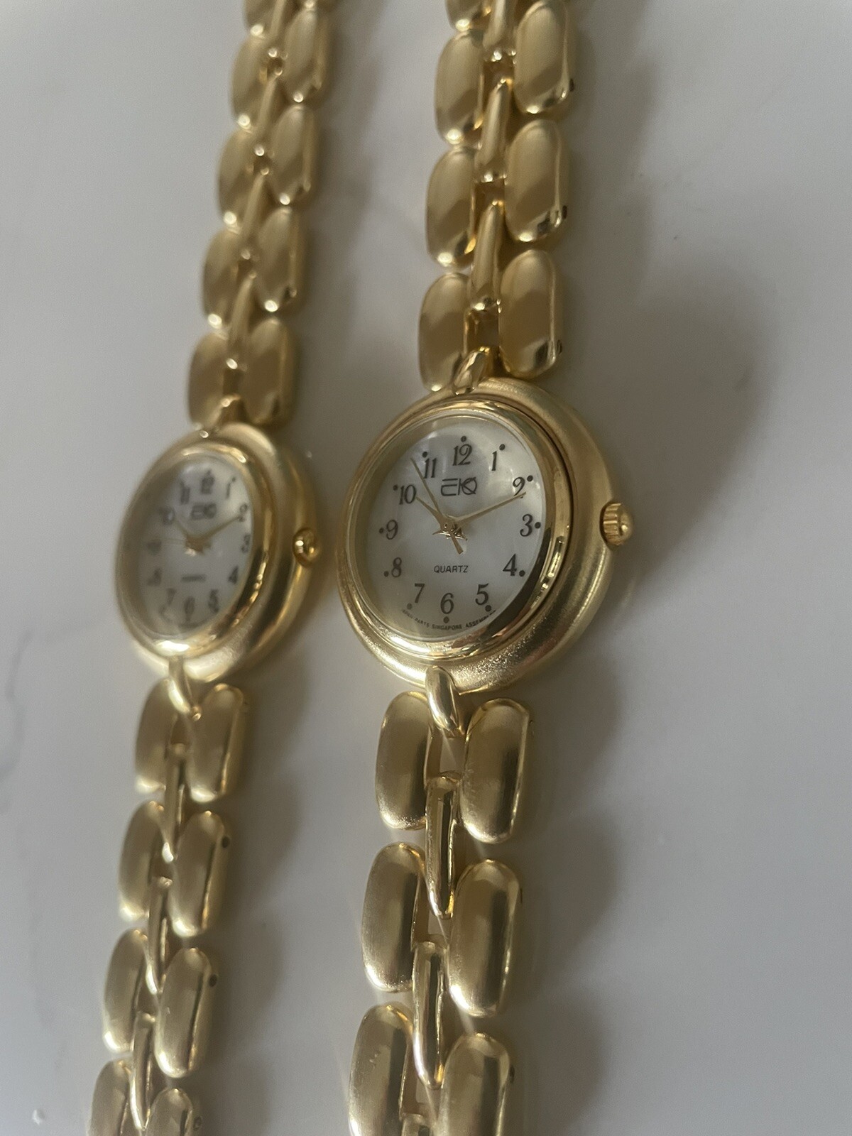 buyer gets 2 brand new gold ladies Japan quartz watches. USA Vendor
