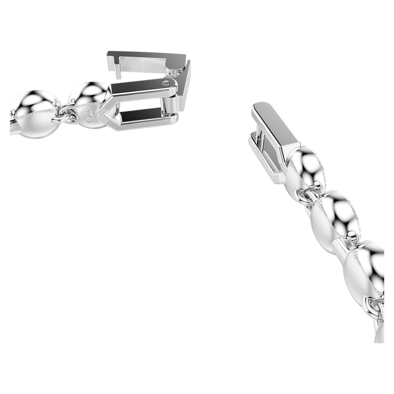 Swarovski Una Angelic Bracelet, Round Cut, Blue, Rhodium Plated 5733401