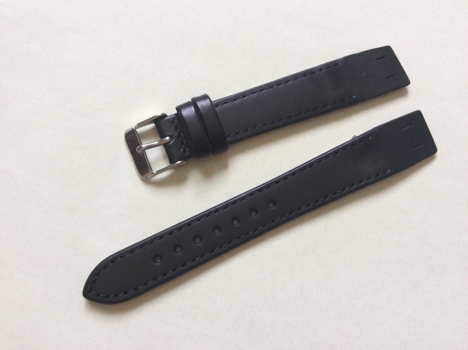 Genuine Leather Strap for Fixed Lops 18mm Black, Brown Watch Band Open Ends ITWS