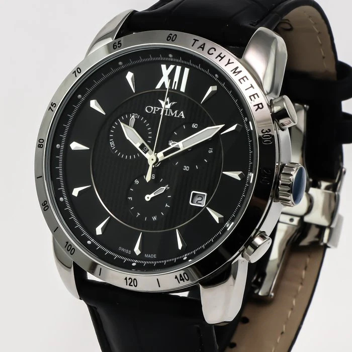 Optima – Swiss Chronograph – OSC328-SL-3 Swiss Ronda 45 mm OSC328 50 m (5 ATM
