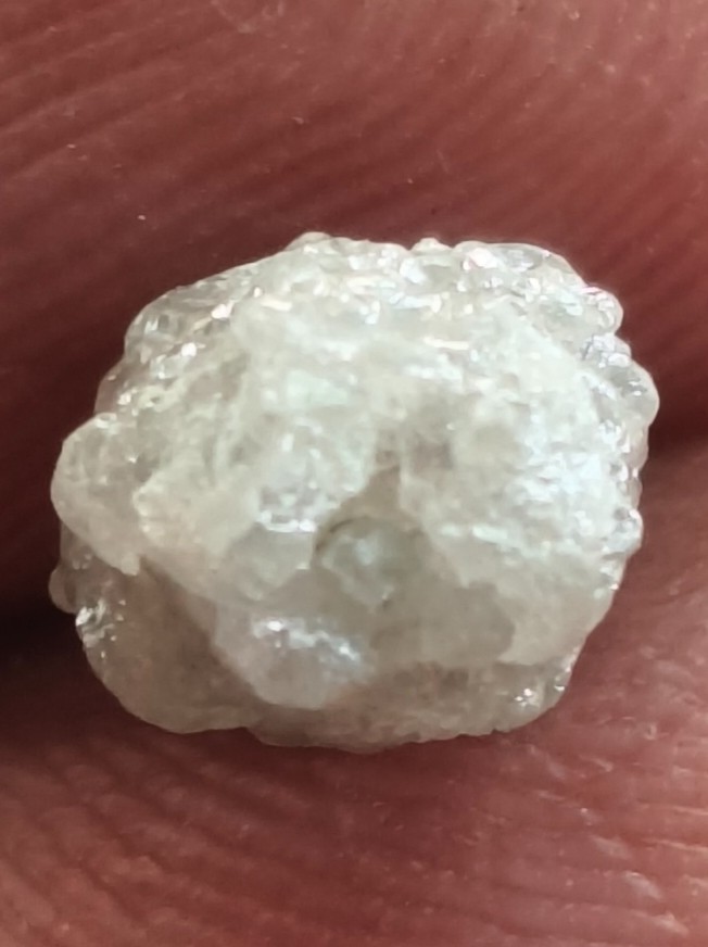 2.25 Carat Natural Raw Rough Diamond | Light Silver Earth Mined African Diamond