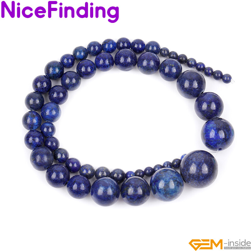 Natural Assorted Stones Graduated Round Semi-Finished Necklace Beads 15″ 6-14mm