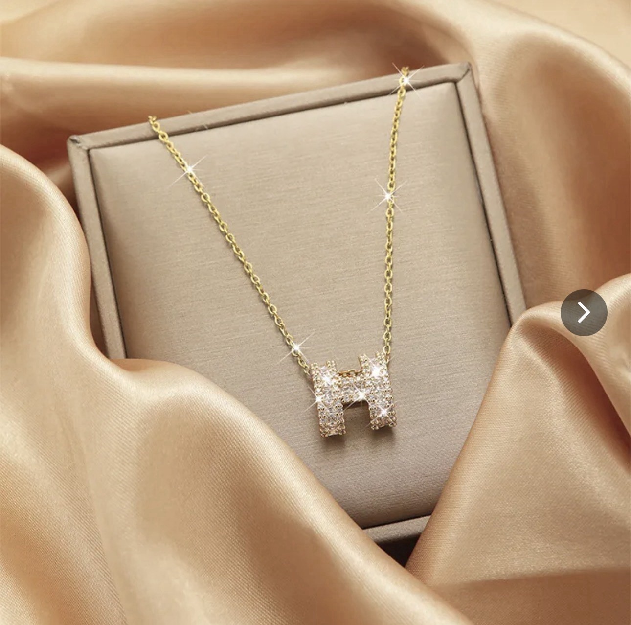 Gold Tone 316L Stainless Steel Cable Chain Cross Pendant Necklace 45+5cm