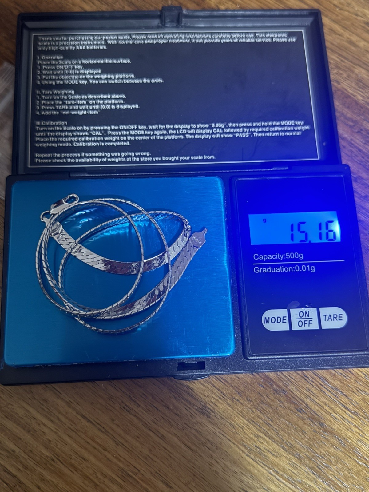 Sterling Silver 18 Inch Herringbone Italian Chain Necklace and 7 Inch Bracelet