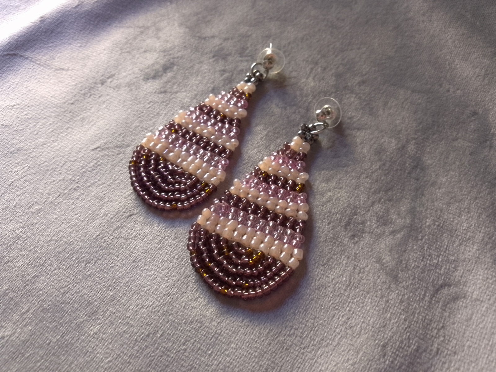Stylish/Alternative Brown Pink Boho Ethnic Style Drop Earrings