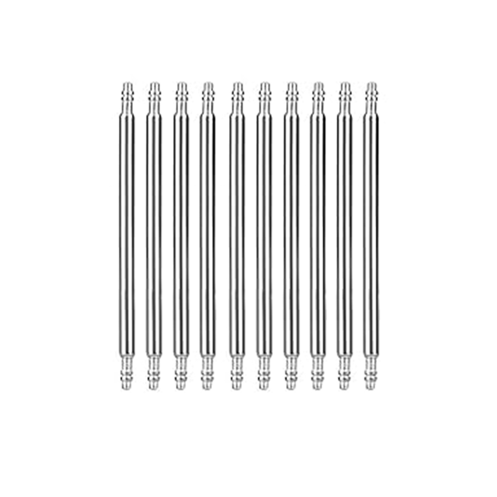 10X Watch Spring Bar Watch Band Pins Stainless Steel Double Flange 1.5mm/1.8 mm