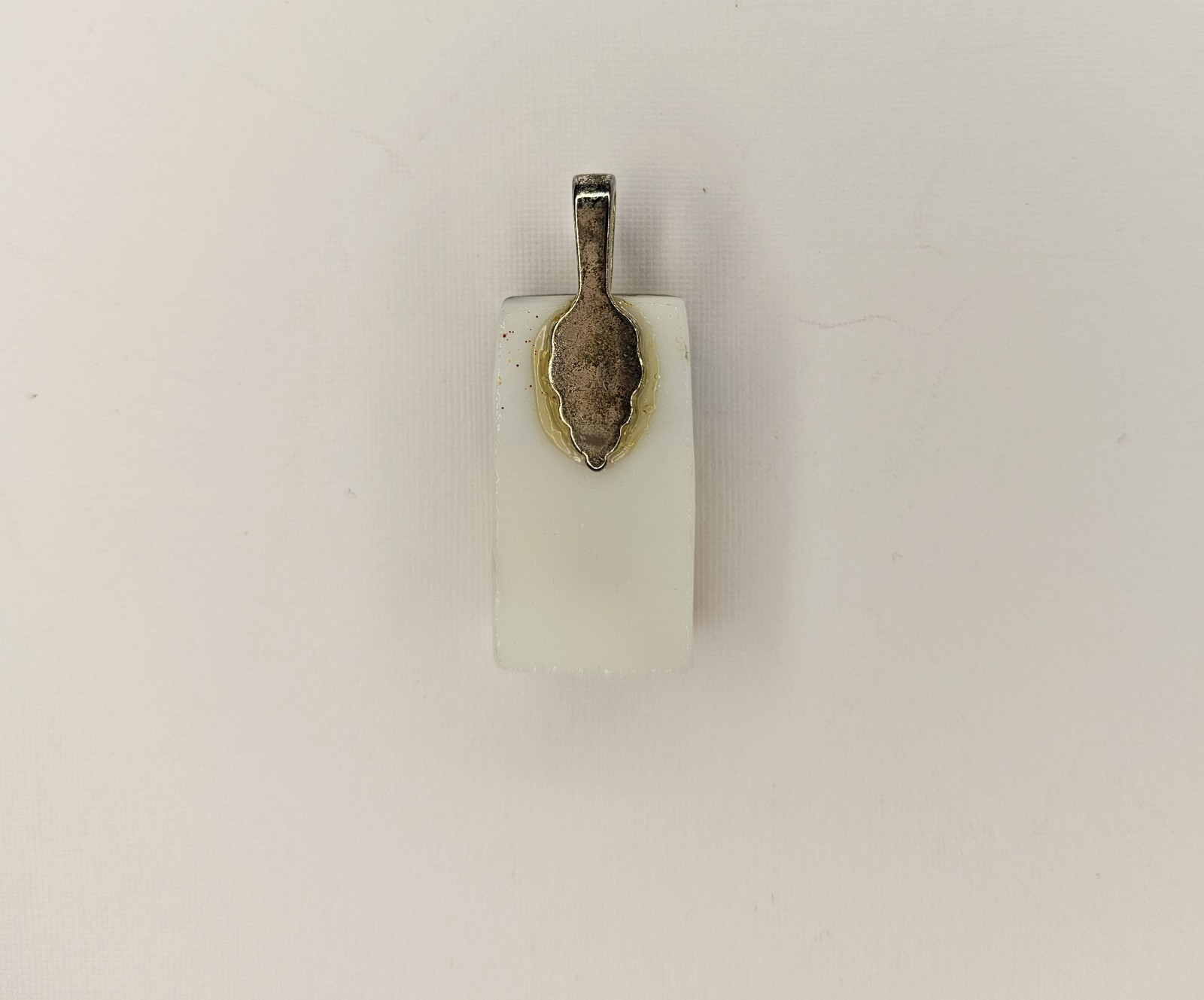 Multicolor Rectangle Art Glass Style Charm Pendant