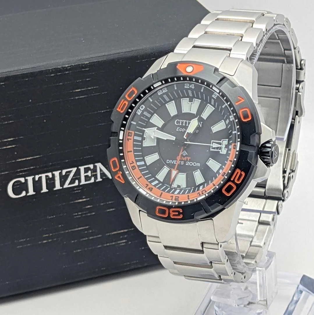 CITIZEN PROMASTER MARINE BJ7129-56E Eco-Drive GMT 44mm Black Watch