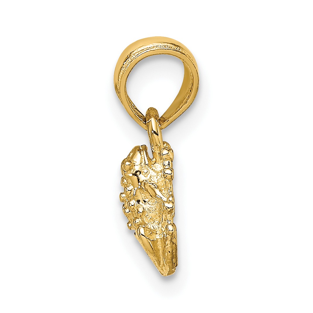 10K Textured Miniature Frog Charm 10K6551